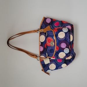 Coach Print Tote/Shoulder Bag